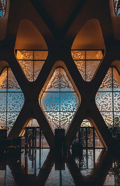 Airport Lounge in Marrakech, Morocco