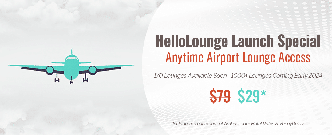 HelloLounge Launch Special Airplane Graphic