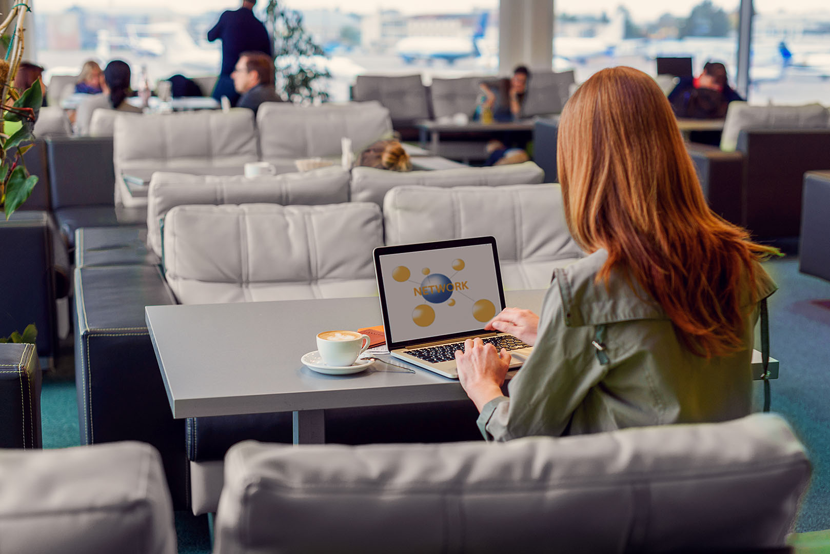 desk airport lounge