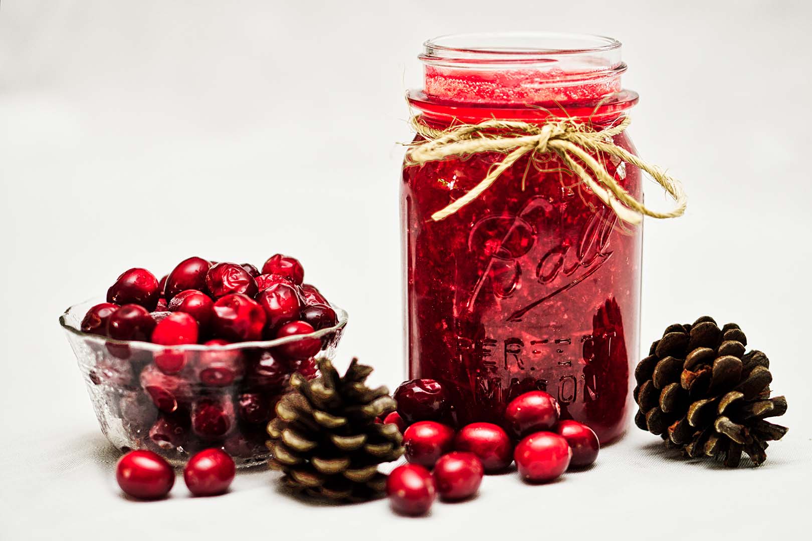 cranberry sauce mason jar