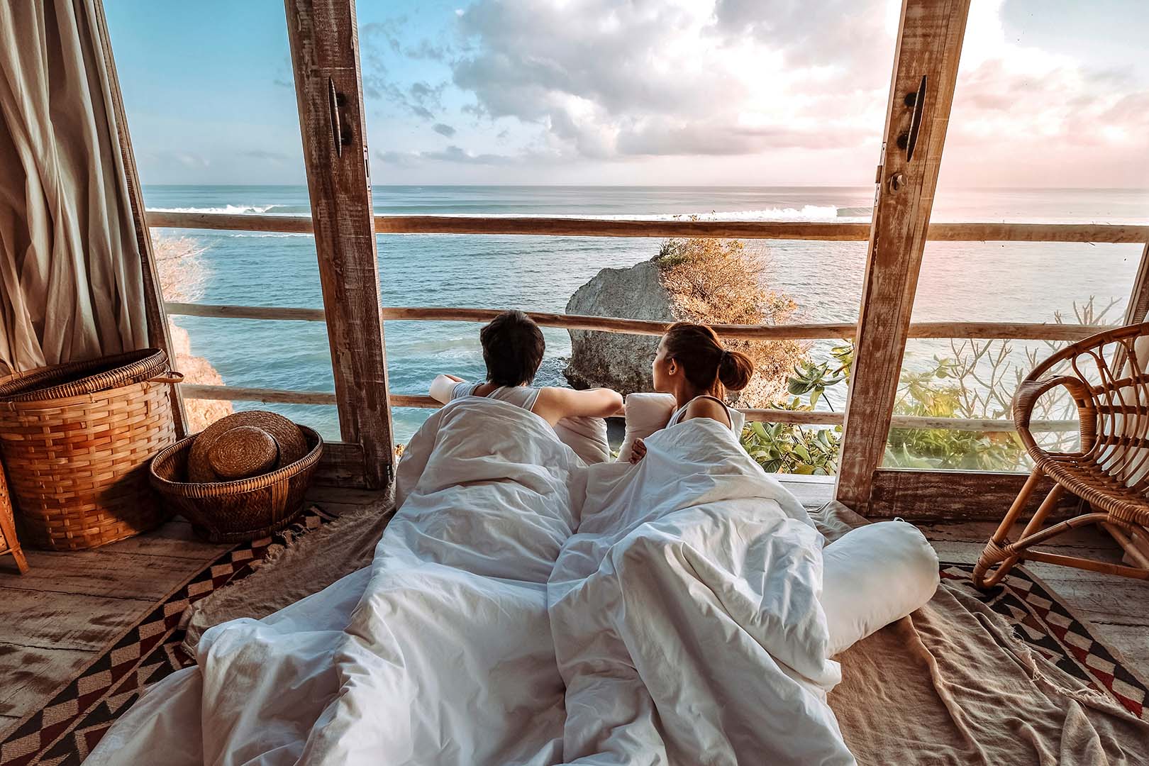 sleep tourism couple bali