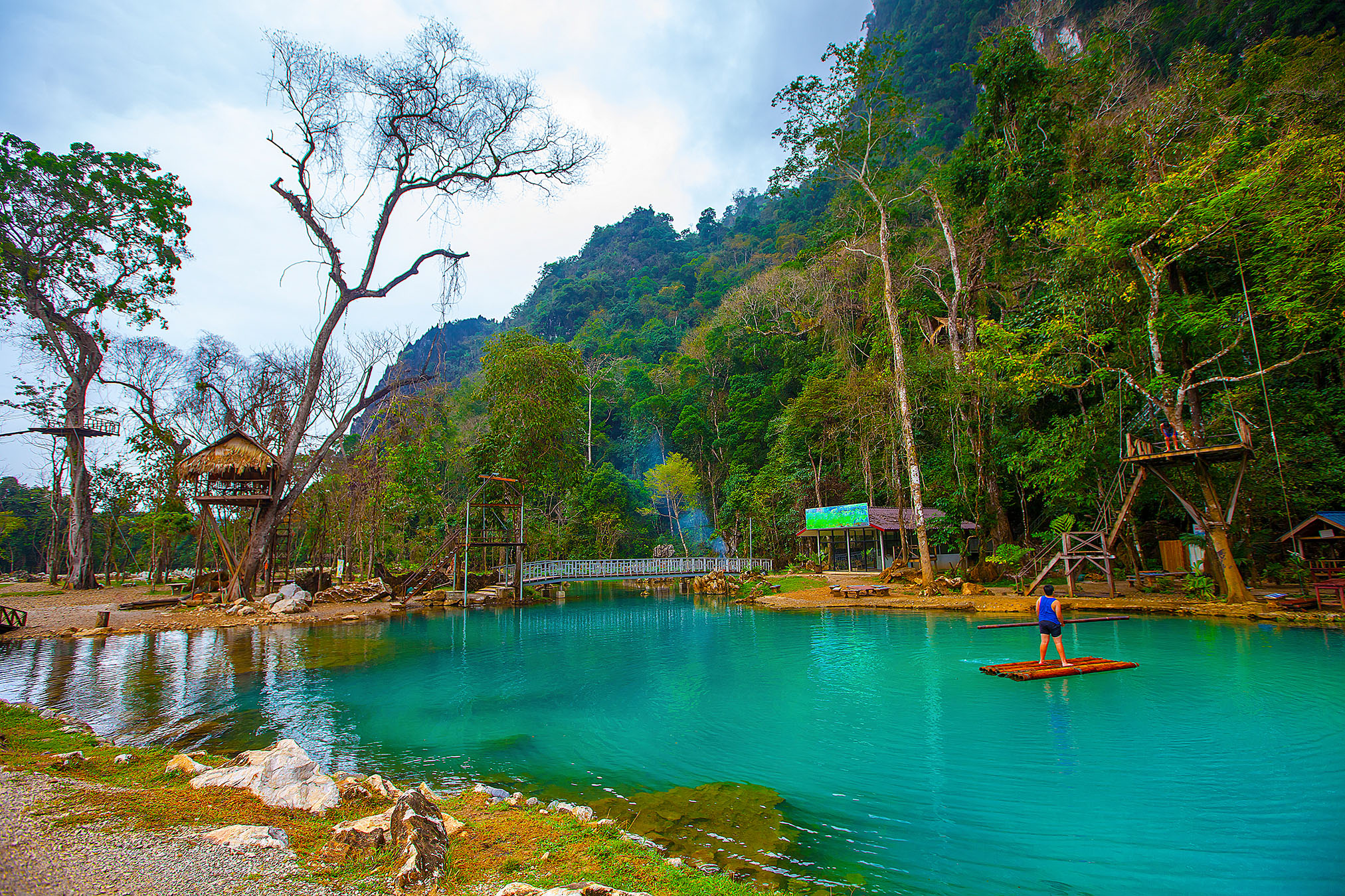 blue lagoon vang vieng laos