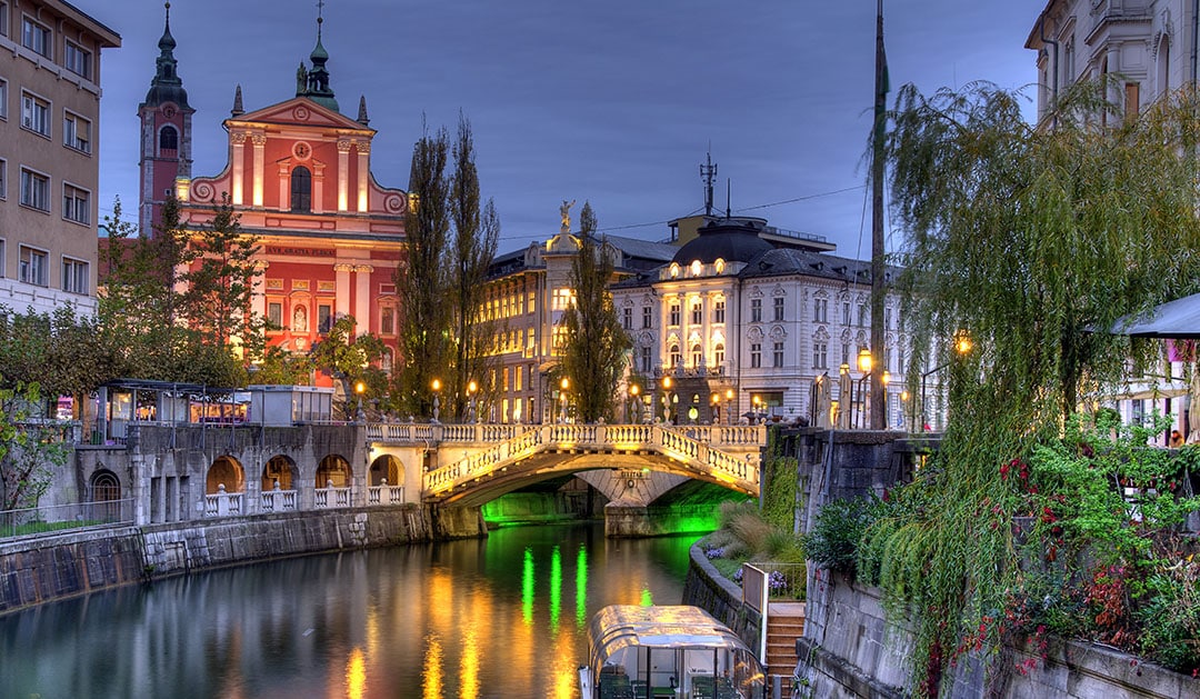 Beautiful Ljubljana, Slovenia Ljubljana nightlife