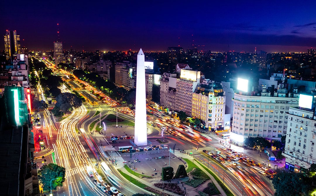Colorful,Aerial,View,Of,Buenos,Aires,And,9,De,Julio buenos aires nightlife
